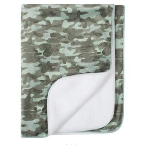 Just Born Camouflage Plush Blanket
